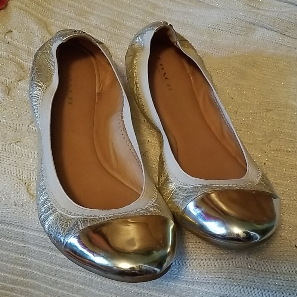 Coach slip on ballet shoes